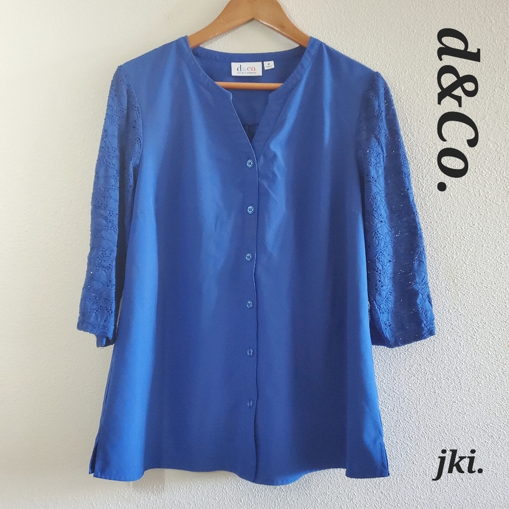 d&Co. Women's 3/4 Sleeves Blouse